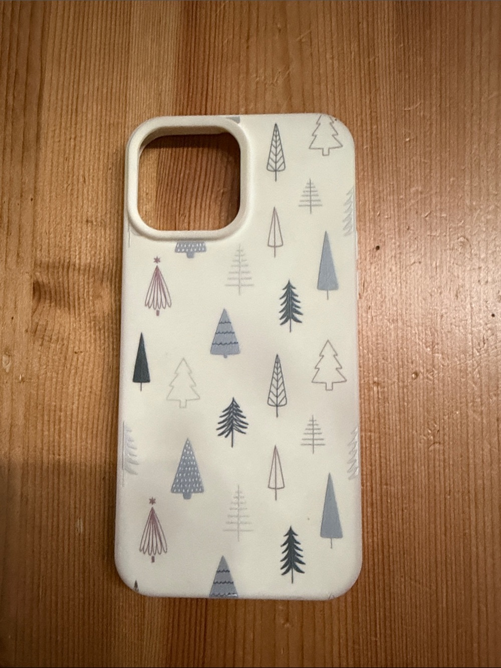 White Winter Tree Pattern Phone Case - Unbranded